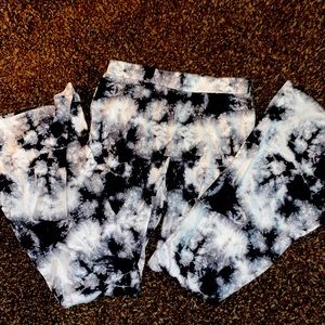 Tie dye flare leggings